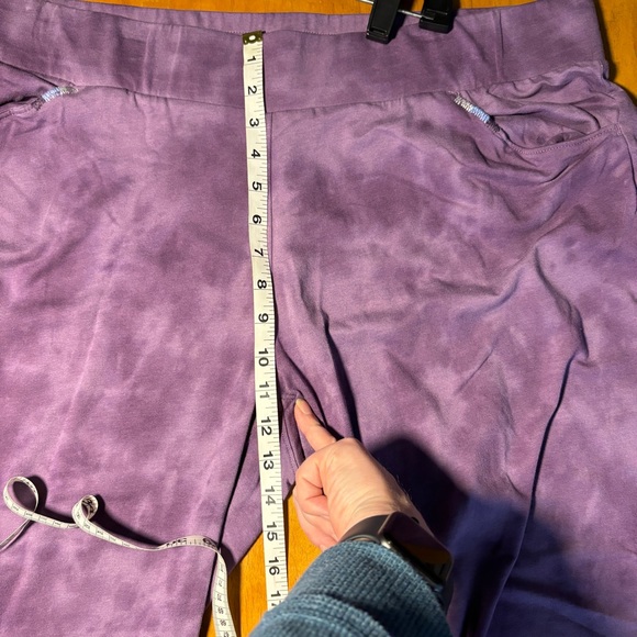 Weekends By Chicos Tie Dye Lounge Pants Purple Size 3 - Picture 4 of 8